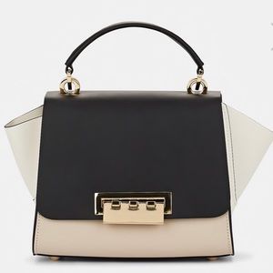 ✨NEW!✨ZAC POSEN✨NWT!✨RARE!✨EARTHA LEATHER FLAP SATCHEL SHOULDER CROSSBODY BAG